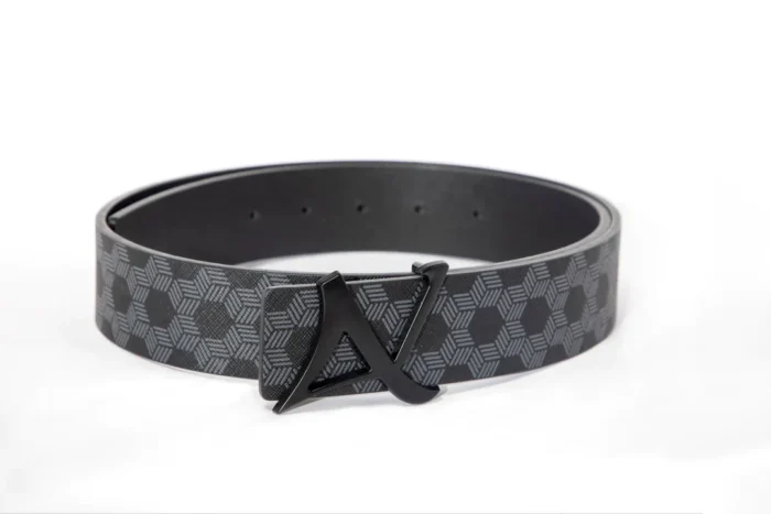 Au Noir Shelby Leather Belt – Black Buckle, Black - Image 1
