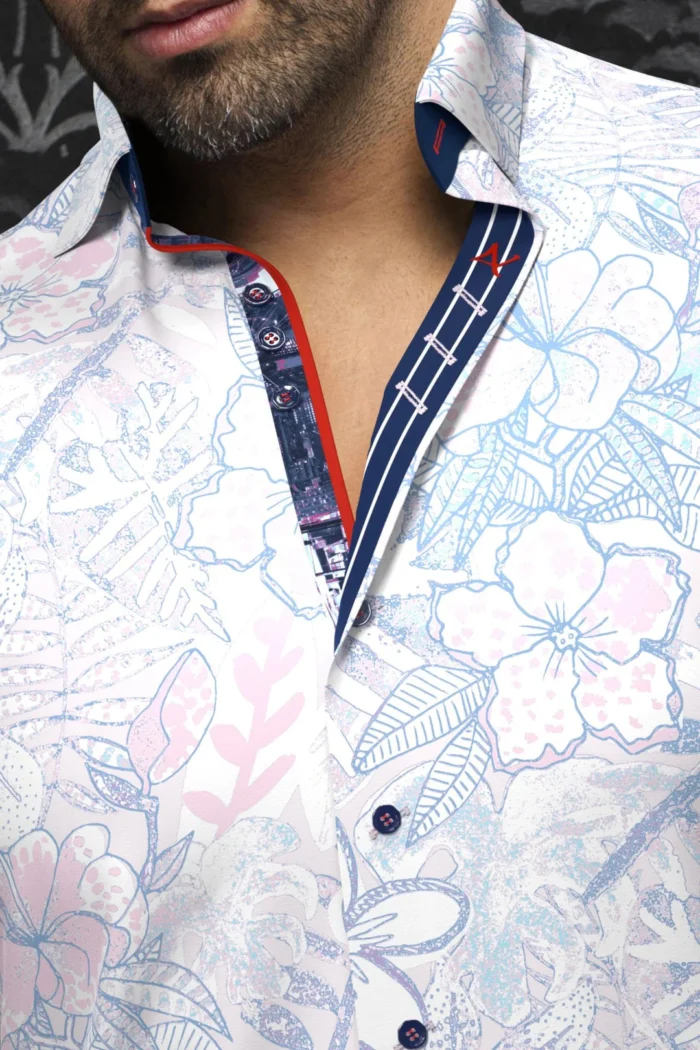 Au Noir Alvarado Stretch Shirt – Pink - Image 3