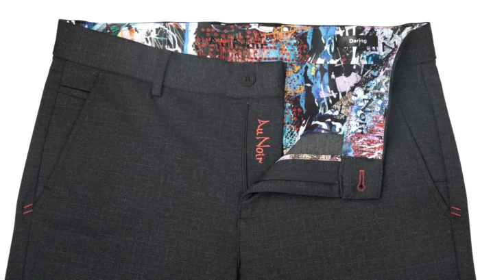 Au Noir Beretta Bale Stretch Dress Pant – Black - Image 4