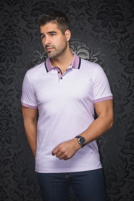 Au Noir Fairmont Stretch Polo – Pink